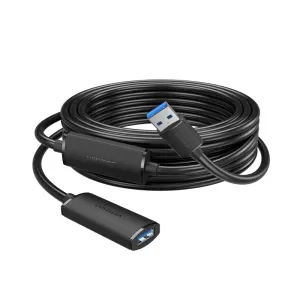 Vention USB 3.0 Type-A Male to Type-A Female Active Extension Cable 5M Black-CBMBJ