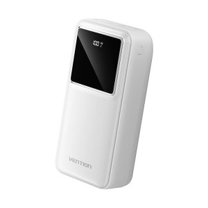 Vention 30000mAh Power Bank Micro-USB USB-C USB-A 22.5W Black LED Display FHMB0