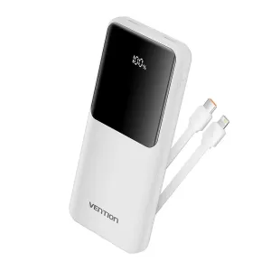 Vention 10000mAh Power Bank 22.5W Black LED Display FHOB0