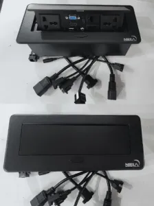 Nexa Black Pop-up Multifunction Socket with Cable Socket