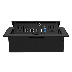 Nexa Silver Pop-up Multifunction Socket with Cable Socket