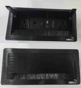 Nexa Multifunction Flip-up Socket (Black)