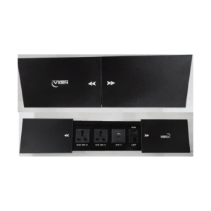 Nexa Multifunction Slide Cover Socket (Black)