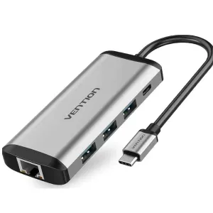 Vention USB C Multi-function 6 in 1 Docking Station-CNCHB
