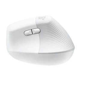 Logitech Lift Vertical Ergonomic Wireless and Bluetooth Mouse - Off White - 910-006475