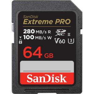 SanDisk Extreme PRO 64GB UHS-II SDXC/SDHC Memory Card